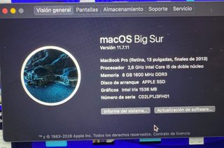 MacBook Pro Retina 13 2013 8GB RAM 512GB SSD