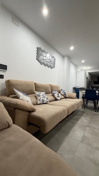 Sofá 3+2 plazas tela beige