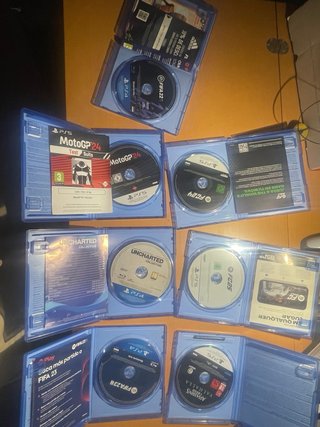 Lote 7 Juegos PS4/PS5: FIFA, MotoGP, FC, Uncharted