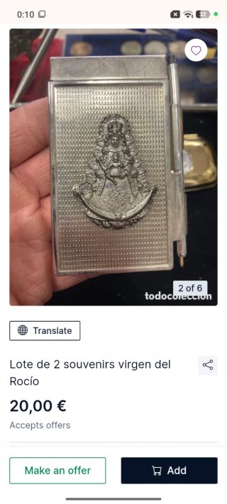 Agenda antigua de colección con bolígrafo