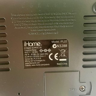 Radio Reloj iHome Carga iPhone Aplee