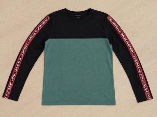 Camiseta Jack & Jones Negra y Verde Manga Larga
