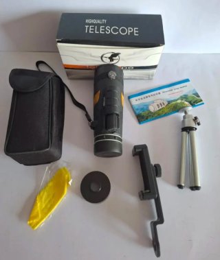 Telescopio Monocular 12x50 + Trípode
