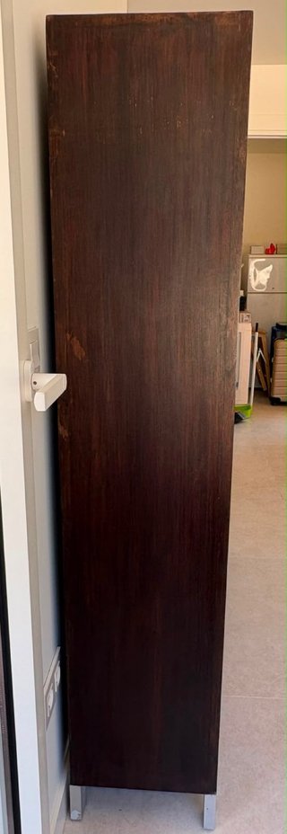 Vitrina Aparador Salón Madera Nogal Oscuro