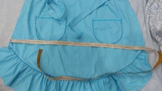 Grembiule da cucina vintage azzurro