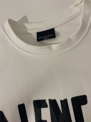 Felpa Balenciaga bianca con logo