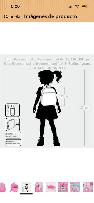 Mochila escolar Enso floral