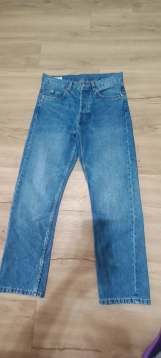 Pantalones Vaqueros Hombre Talla 38 Azules y Gris