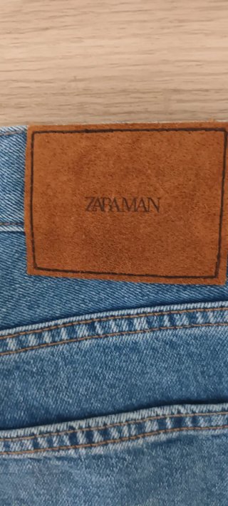 Pantalones Vaqueros Hombre Talla 38 Azules y Gris