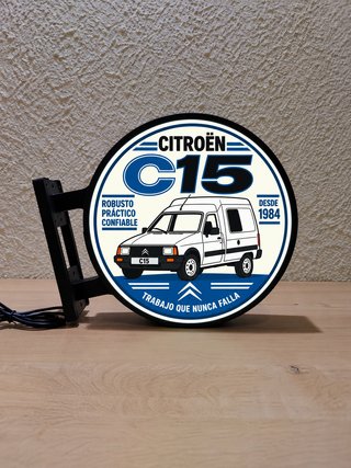Cartel LED Citroën C15 Vintage Doble Cara