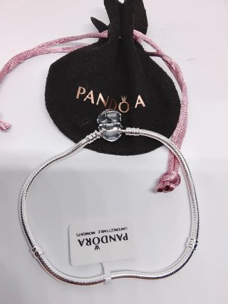 Pulsera Pandora Cierre Corazón Plata 21cm
