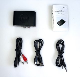 2 unidades Adaptador Receptor Audio Bluetooth NFC