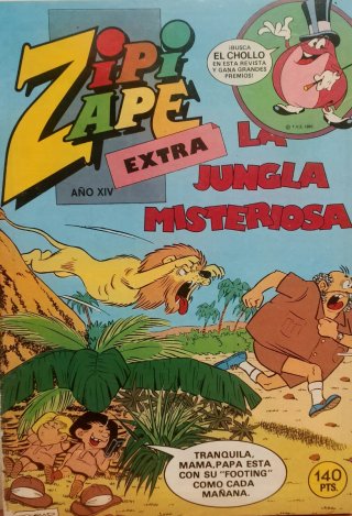 LOTE 5 TEBEOS ZIPI ZAPE EXTRA.LA JUNGLA.