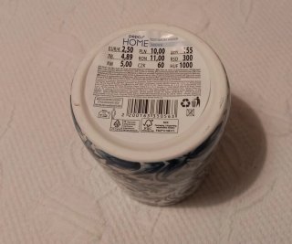 Vaso Cerámica Pepco Home Diseño Floral Azul