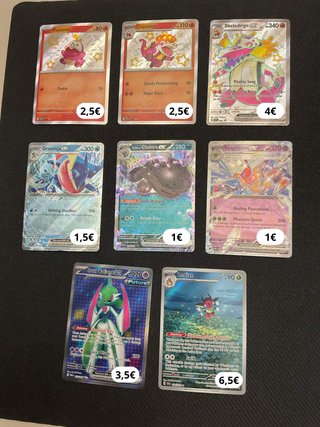 Cartas Pokémon EX/IR/SIR Español, Inglés, Japonés
