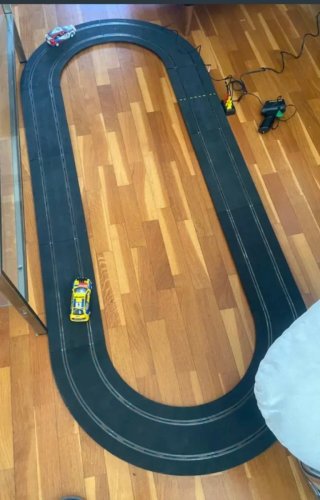 Circuito Scalextric RAC Rally con semáforo.