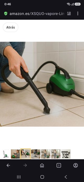 Limpiadora de vapor PowerVapore sin uso