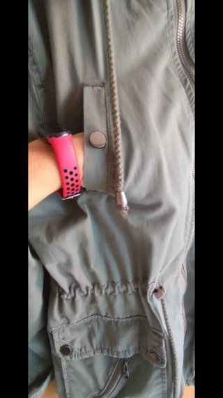 Parka Mujer, Talla XL, Verde,   Con capucha