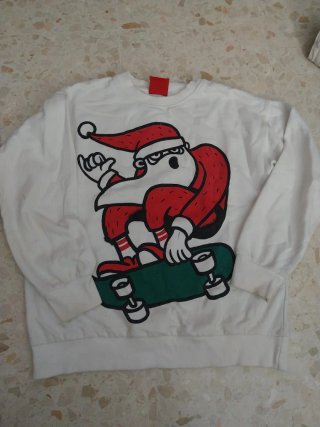 Felpe di Natale Babbo Natale e Renna Le due a 5 euro
