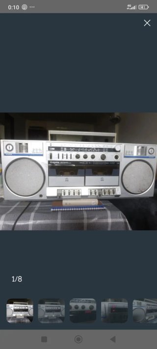 Boombox Fisher Doble Cassette Radio