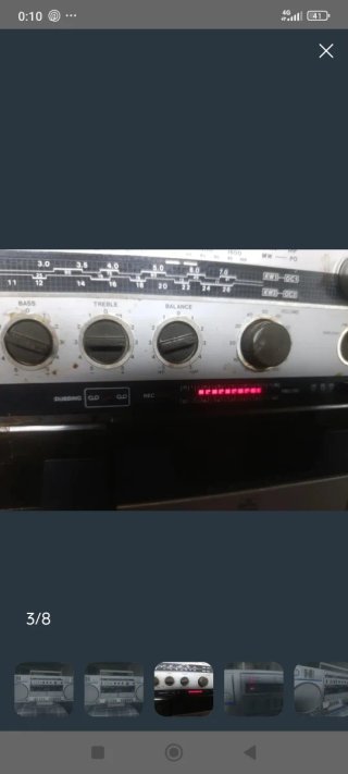 Boombox Fisher Doble Cassette Radio