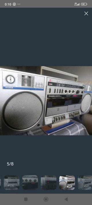 Boombox Fisher Doble Cassette Radio