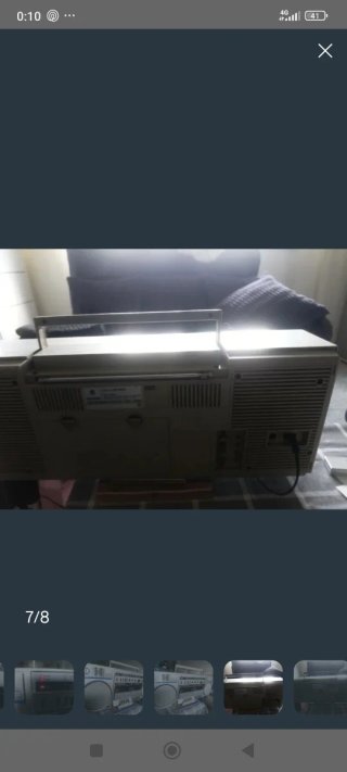 Boombox Fisher Doble Cassette Radio