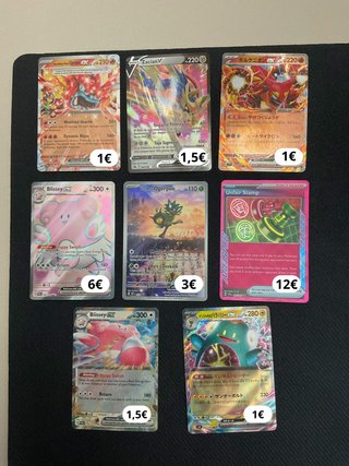 Cartas Pokémon EX/IR/SIR Español, Inglés, Japonés