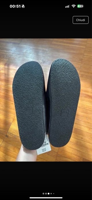 Sabot Zara in pelle nuovi con cartellino
