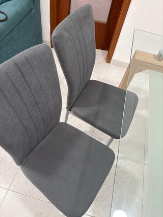 Mesa de Comedor - Cristal y Madera