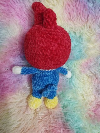 Peluche Pájaro Carpintero crochet