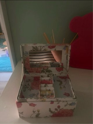 Joyero artesanal floral | Organizador de joyas y