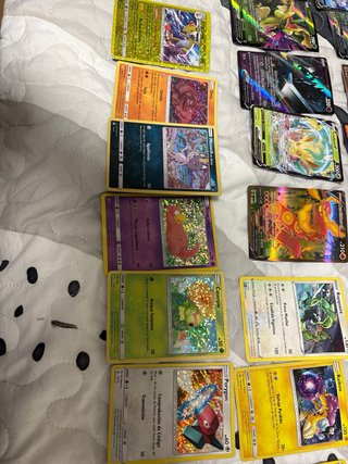 Lote 45 Cartas Pokémon VMAX,V, Eevee holo...