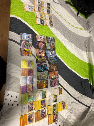 Lote 45 Cartas Pokémon VMAX,V, Eevee holo...
