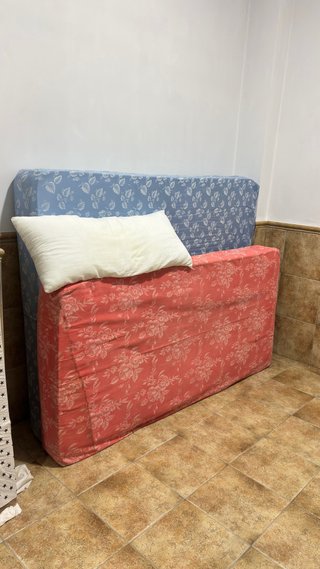 Colchón de tela estampado
