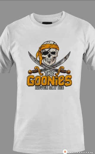 Camiseta personalizada The Goonies Pirata Calavera