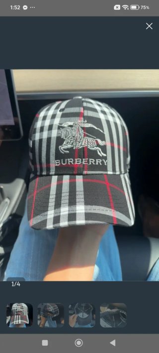 Gorra Burberry Cuadros Clásicos