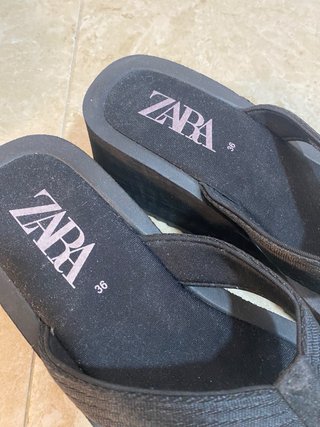 Chanclas Zara Negras Talla 36