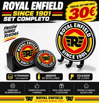 Cartel Luminoso Royal Enfield Clásico