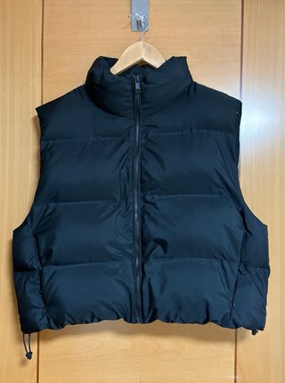 Chaleco acolchado Zara negro Talla XL