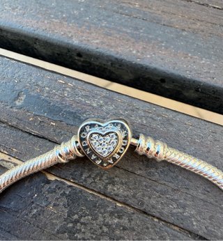 Pulsera Pandora Corazón Brillante