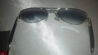 Gafas Ray-Ban Aviator Hombre Plata/Azul