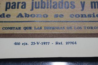 02. Cartel Corrida de Toros Zaragoza 1977.