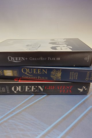 Lote 3 VHS Queen Greatest Flix I, II y III