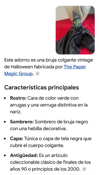 HALLOWEEN CON REGALO Bruja Vintage Finales 90