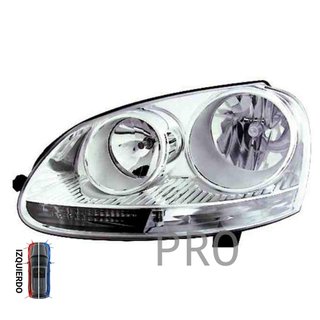 Faro Principal Eléctrico Con Motor Cromado - Izquierdo - Volkswagen VW GOLF V (2003-2008)
