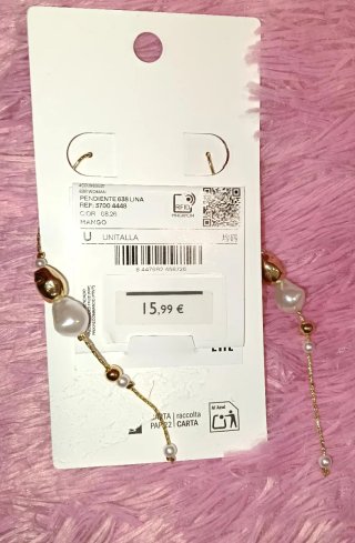 Pendientes largos perla Mango NUEVOS nueva colecci
