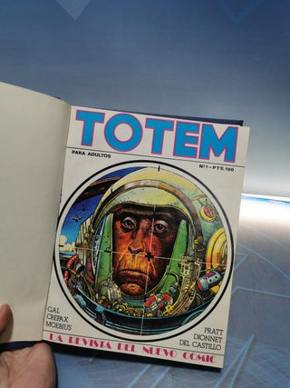 TOTEM. LA REVISTA DEL NUEVO CÓMIC. Nº 1 al 4. AÑO 1. AÑO 1977, encuadernado, nueva frontera,