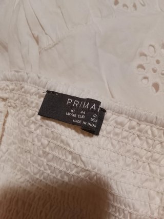 Vestido blanco Primark verano bordado