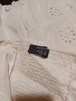 Vestido blanco Primark verano bordado
